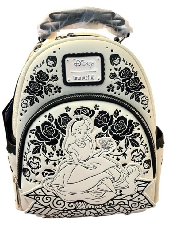 disney sketch mini backpack Alice in Wonderland Floral Beanie Hats Disney Loungefly Chibi Princess Sidekicks